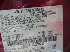 2019 Ford Ecosport Burgundy 2.0L AT 4WD #F24707